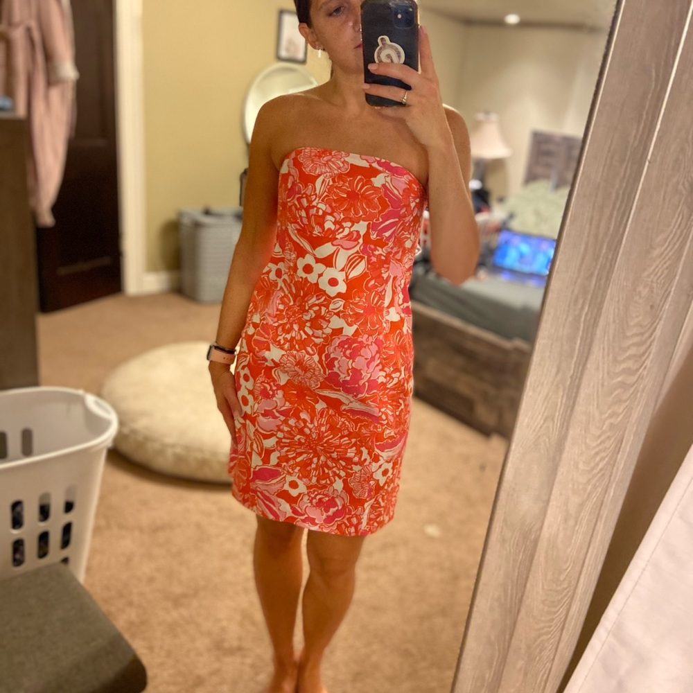 Lilly Pulitzer strapless dress